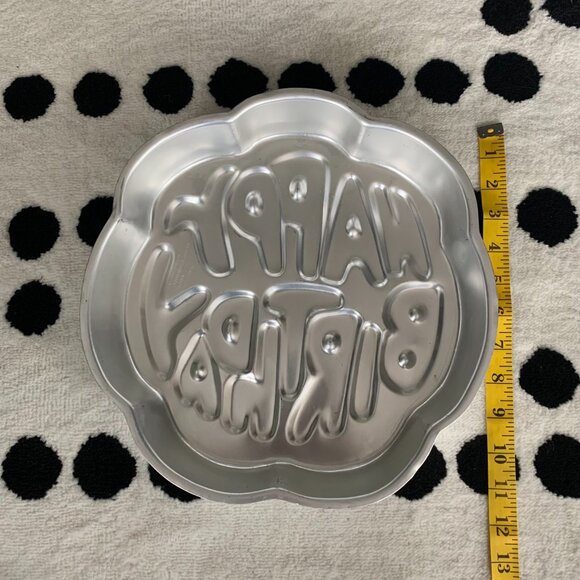 Vintage 80s Wilton Cake Pan Happy Birthday 3-D Shaped Mold 502-2405 Retro Baking - Picture 5 of 6